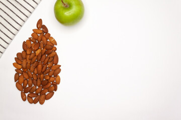 Vegetables and Fruits on white background