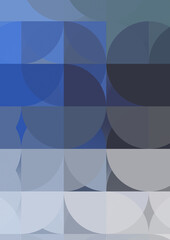 Fototapeta premium Layers of circular shapes creating a colorful and vibrant design. Digital illustration of circles layout. Futuristic design template.