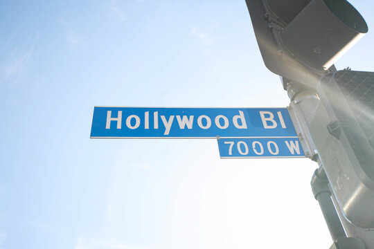 Hollywood Boulevard Sign, Los Angeles, California, USA