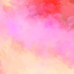 Obraz premium Painted composition with vibrant brush strokes. Textured colorful painting. Paint brushed wallpaper.