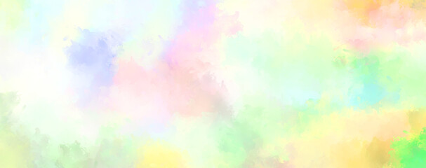 Abstract background of colorful brush strokes. Brushed vibrant wallpaper. Painted artistic creation. Unique and creative illustration.