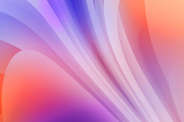 Abstract background with colorful gradient. Vibrant graphic wallpaper with stripes design. Fluid 2D illustration of modern movement.