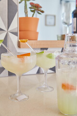 Summer party with  delicious margaritas