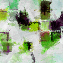 Modern art. Colorful contemporary artwork. Color strokes of paint. Brushstrokes on abstract background. Brush painting.