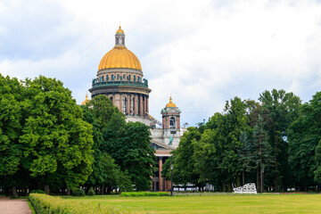 Saint Isaac's Cathedral or Isaakievskiy Sobor in St. Petersburg, Russia