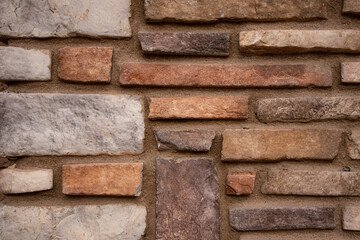 brick wall with mortar
