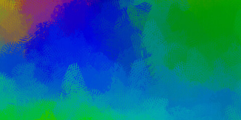 Fototapeta na wymiar Painted artistic creation. Brushed vibrant wallpaper. Unique and creative illustration. Abstract background of colorful brush strokes.