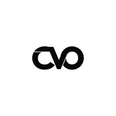 cvo letter original monogram logo design