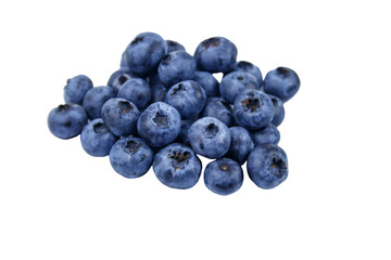 Heap of blueberry isolated on white background
