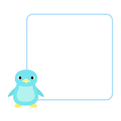 ペンギンのアイコン　フレーム付