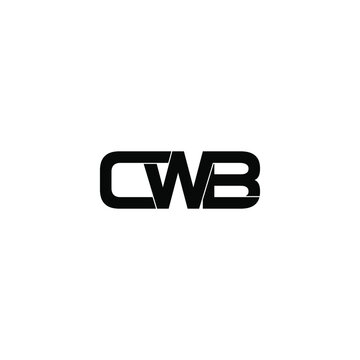 cwb letter original monogram logo design