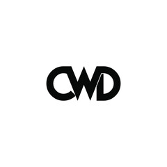 cwd letter original monogram logo design