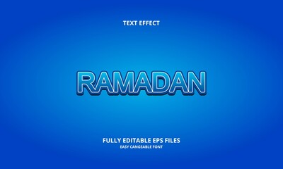 Editable text effect ramadan title style