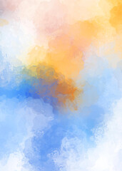 Brushed Painted Abstract Background. Brush stroked painting. Artistic vibrant and colorful wallpaper..