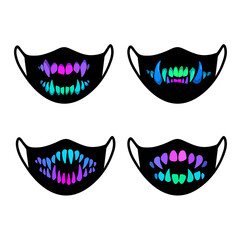 a set of several design options for masks