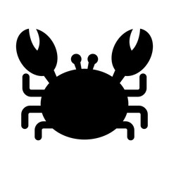 crab animal icon vector