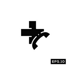 Online Doctor Icon. Healthcare Icon vector Illustration Template For Web and Mobile