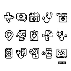 Online Doctor Icon. Healthcare Icon vector Illustration Template For Web and Mobile