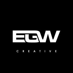 Fototapeta premium EGW Letter Initial Logo Design Template Vector Illustration