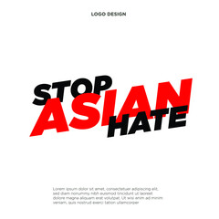 Stop Asian Hate, Stop Racism Illustration Background