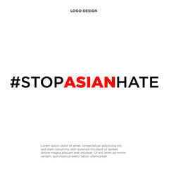 Stop Asian Hate, Stop Racism Illustration Background