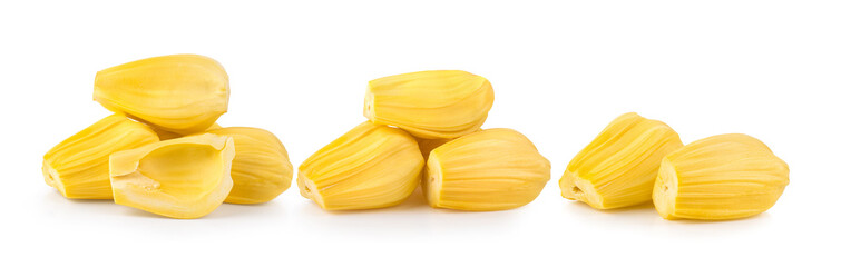 Jackfruit on white background