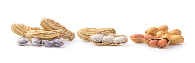 peanuts isolated on white