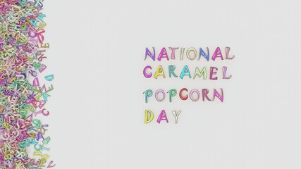 National caramel popcorn day