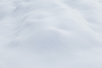 white snow surface close up