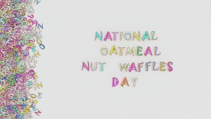 National oatmeal nut waffles day