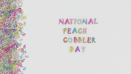 National peach cobbler day