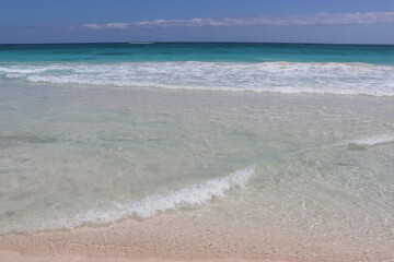 Beautiful mexican beach in Tulum