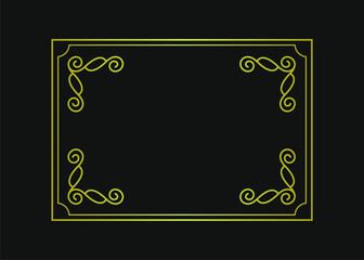 Set of Decorative vintage frames and borders