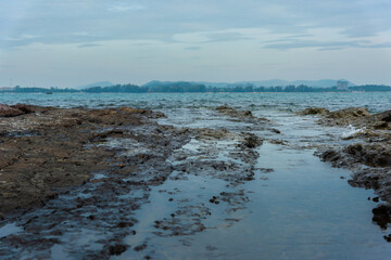 The rock beach : Beautiful tropical island rock beach - Khao Laem Ya-Mu Ko Samet National Park Thailand..