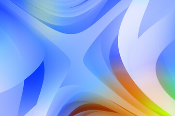 Abstract background with colorful gradient. Vibrant graphic wallpaper with stripes design. Fluid 2D illustration of modern movement.