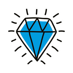 diamond doodle style