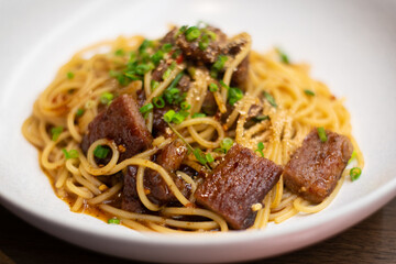 Grilled Pork Spaghetti