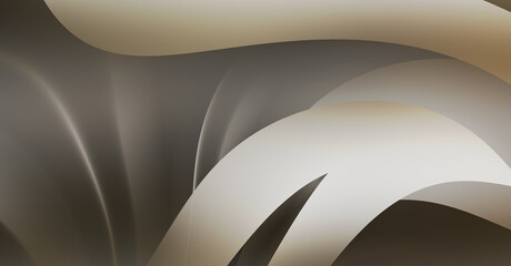 Dynamic trendy simple fluid color gradient abstract cool background with overlapping line effects.  Illustration for wallpaper, banner, background, card, book, pamphlet,website. 2D illustration.. © Hybrid Graphics