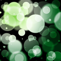 Bokeh abstract art illustration bubbles