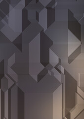 Fototapeta premium Polygonal background. Colorful wallpaper with geometric design. Digital 3d illustration.