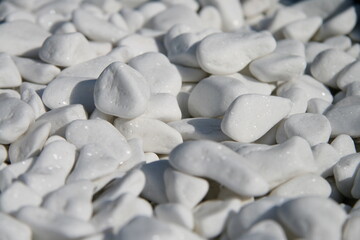 white stones