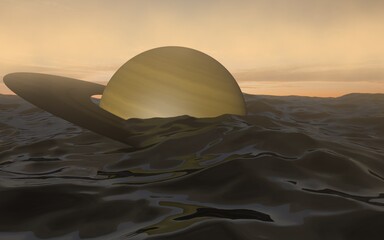 Floating Saturn