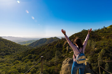 Fototapeta na wymiar Hills in the Mount Diablo park in the northern California