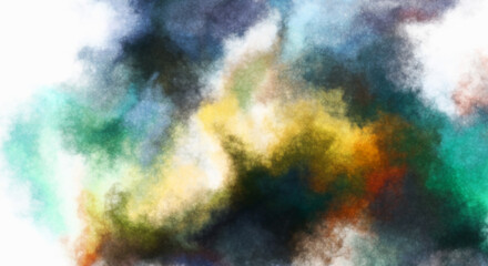 Watercolor painted background. Abstract Illustration wallpaper. Brush stroked painting. 2D Illustration.