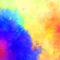 Strokes of paint. 2D Illustration. Brushed Painted Abstract Background. Brush stroked painting. Modern art.