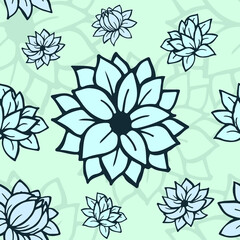 Flowers Seamless Pattern