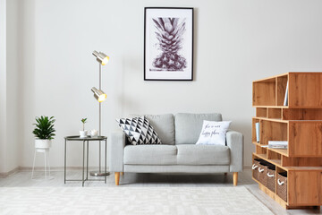 Fototapeta na wymiar Stylish interior of modern living room
