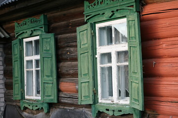 old wooden window