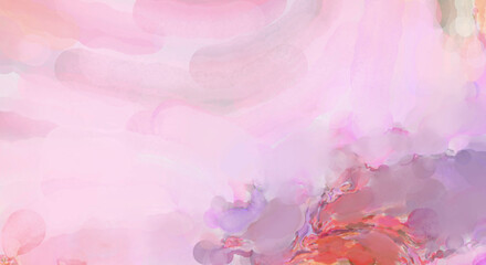 2d illustration. Artistic background image. Abstract painting on canvas. Contemporary art. Hand made painting. Colorful texture. Modern artwork. Painting with brushstrokes of watercolor on surface.