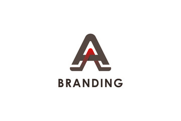 Letter A iron strength business logo    